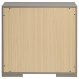 Ives Nightstand showing drawer hardware
