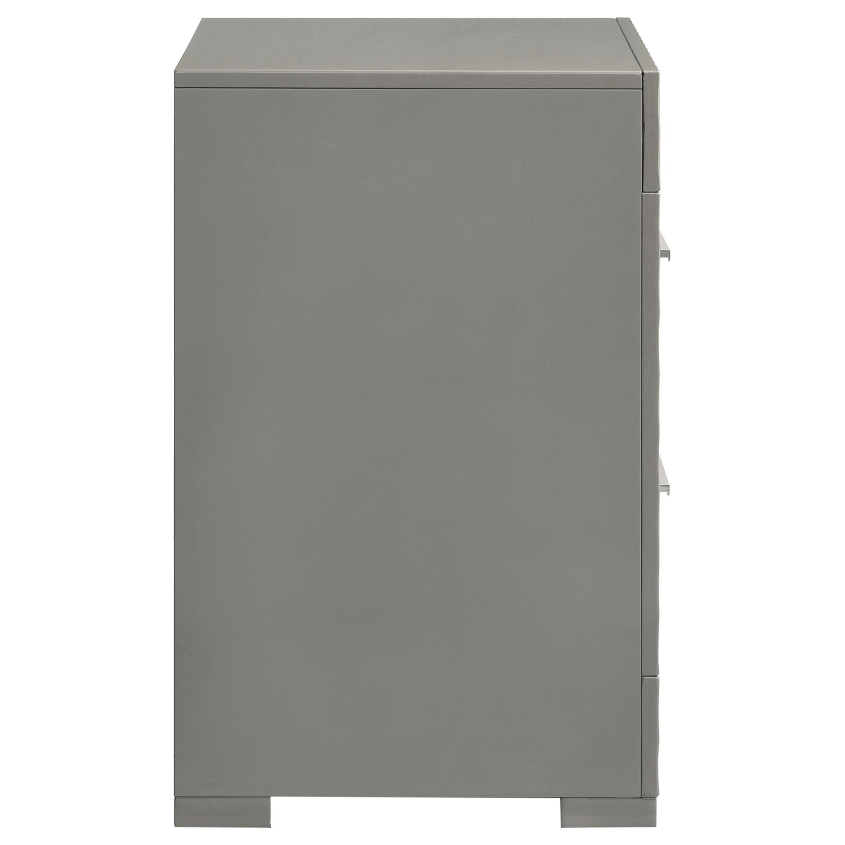 Angled view of assembled Ives Nightstand