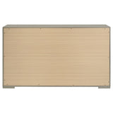 Back view of Ives 6-drawer dresser cabinet
