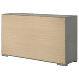 Drawer detail with grey high gloss finish