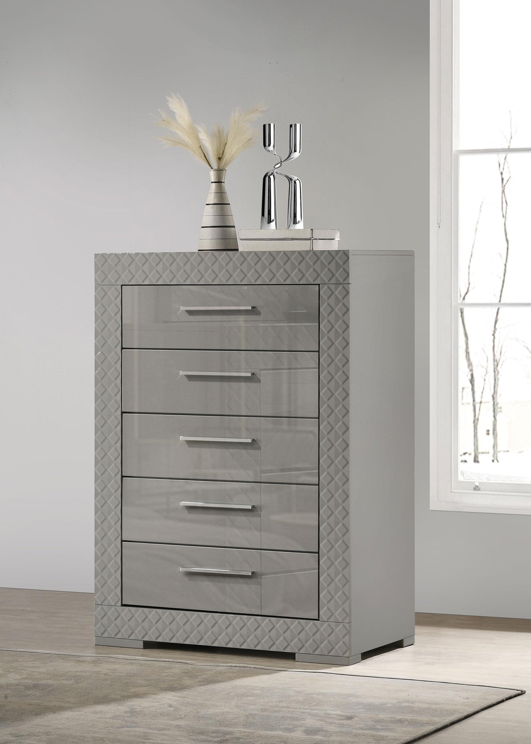 Ives 5-Drawer Chest side angle
