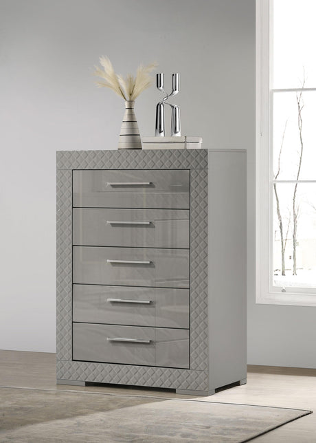 Ives 5-Drawer Chest side angle
