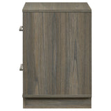 Back view of Fenwick 2-drawer nightstand