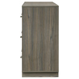 Fenwick 9-drawer grey oak dresser front view