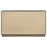 Fenwick 9-drawer grey oak dresser front view