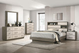 Fenwick 9-drawer grey oak dresser front view