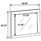 Fenwick Dresser Mirror angled view