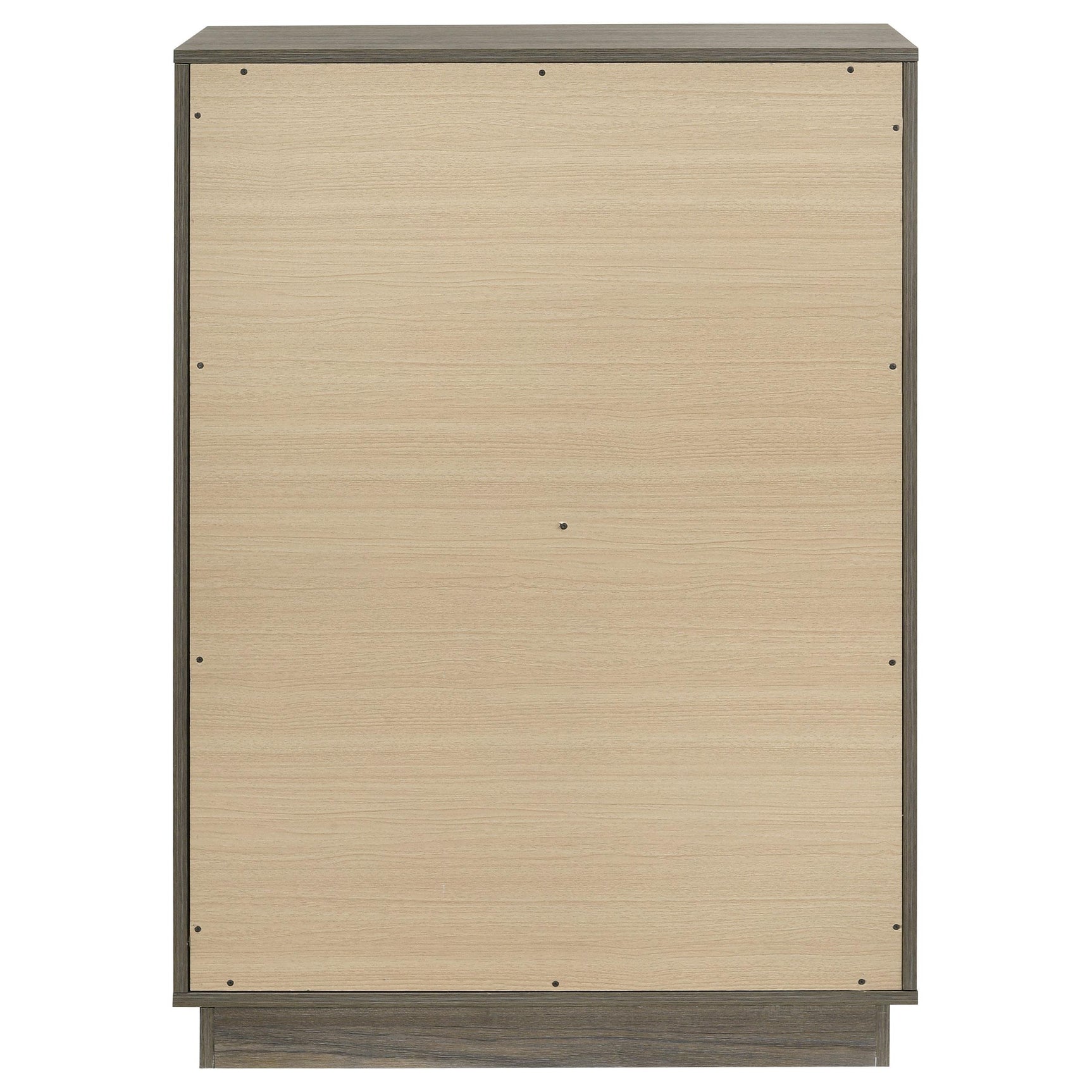 Back of Fenwick 4-drawer chest showing construction