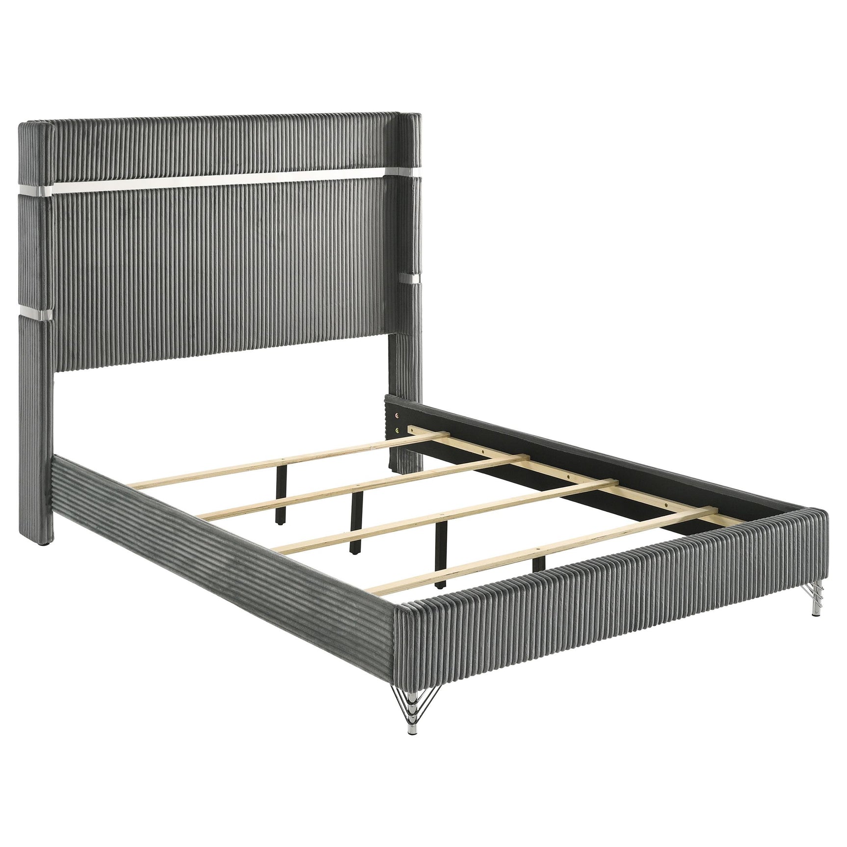 Side view of Lucia Queen Panel Bed