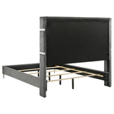 Upholstered frame detail of Lucia bed