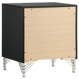 Lucia nightstand showing melamine laminate finish