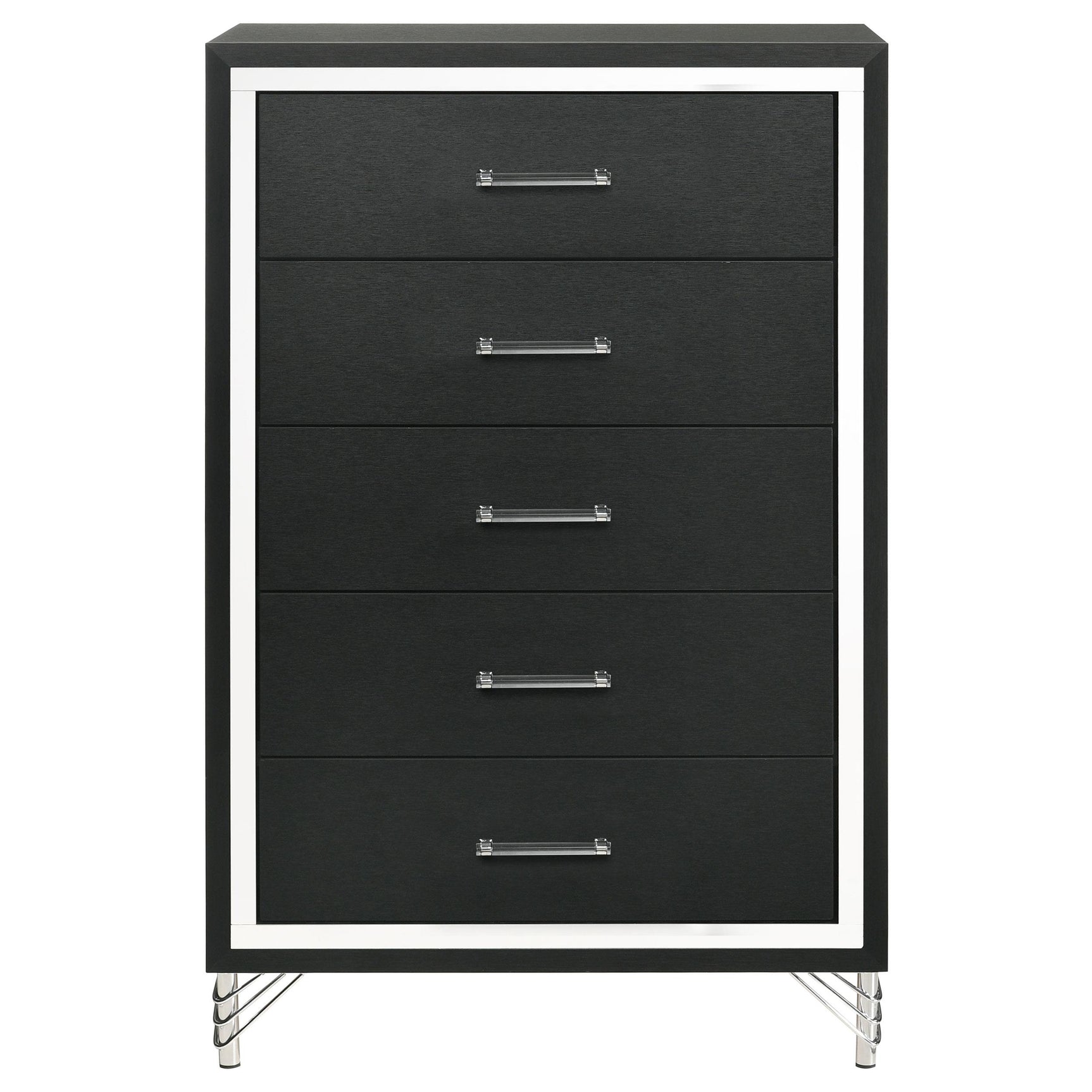 Side view of Lucia 5-drawer bedroom chest
