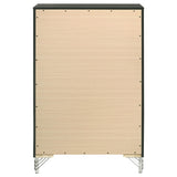 Back view of Lucia 5-drawer chest