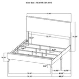 Kaywood King Bed showing sturdy platform base