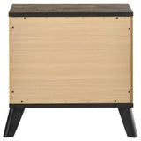 Nightstand drawer open showing interior