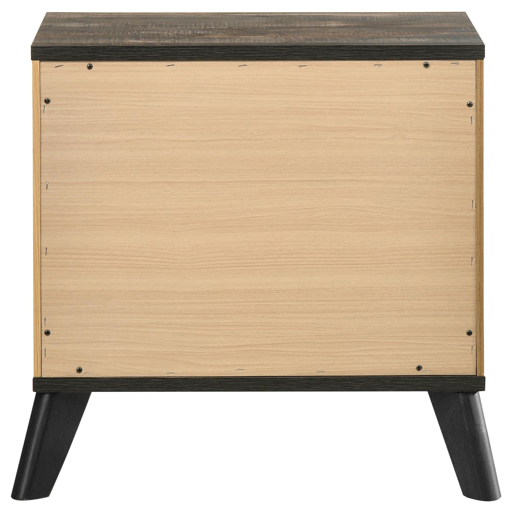 Nightstand drawer open showing interior