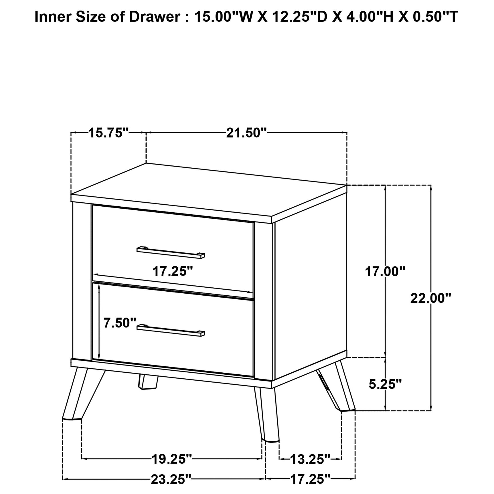 Kaywood nightstand in bedroom setting