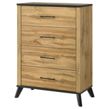 Top view showing wood grain finish of Kaywood chest