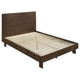 Close-up of wood grain and craftsmanship on Glenwood platform bed