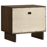 Open drawer showing dovetail joinery