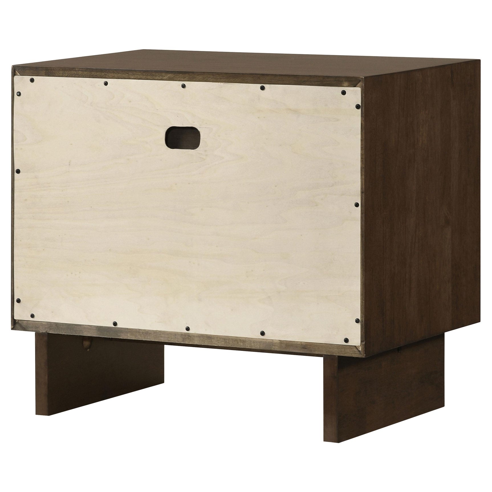 Overall dimensions label on Glenwood nightstand