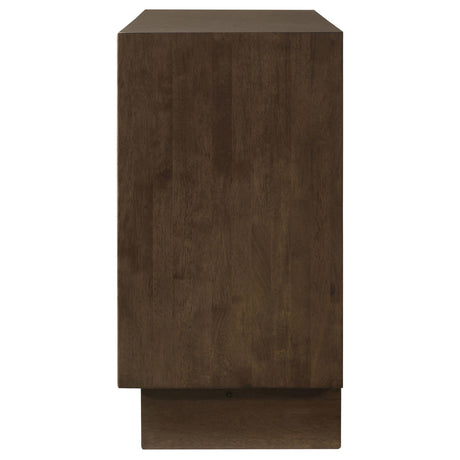 Drawer detail showing metal extension glide
