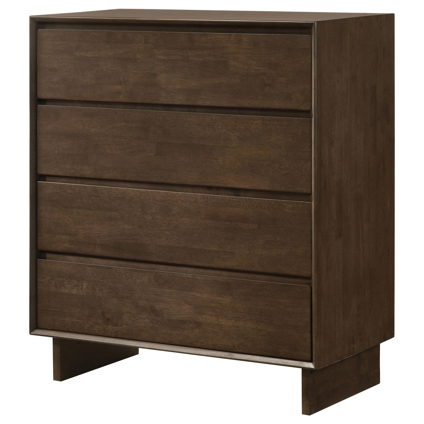 Side view of Glenwood 4-drawer chest