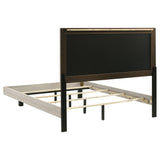Trenton bed frame showing floating effect and leg support