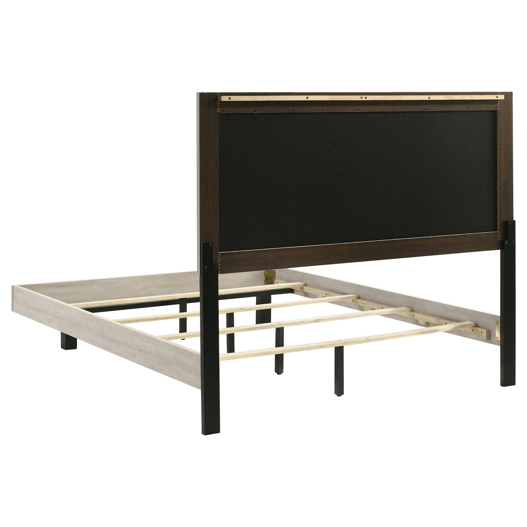 Trenton bed frame showing floating effect and leg support
