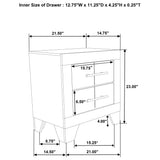 Complete bedroom setup with Trenton nightstand