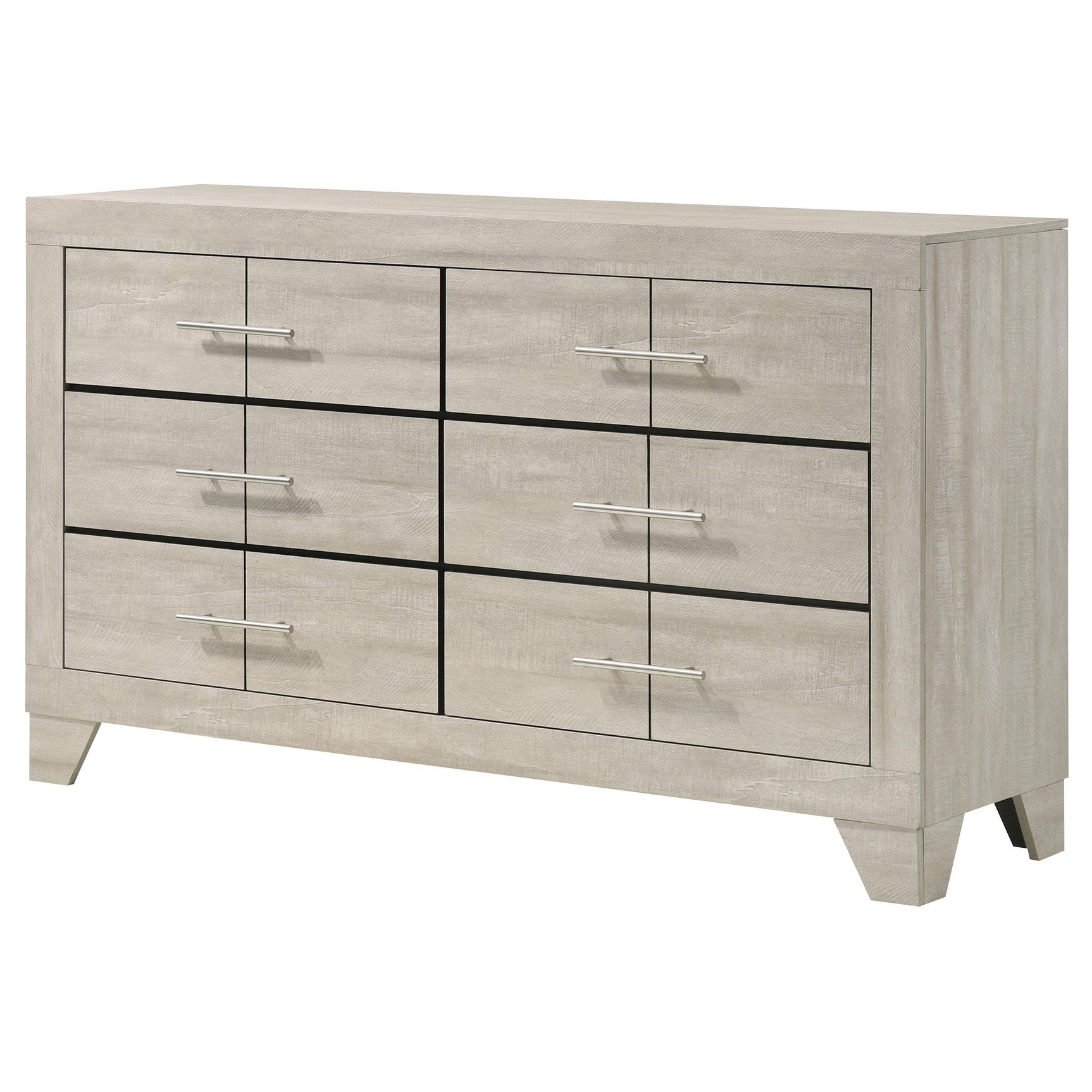 Drawer open view showing smooth metal glide