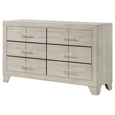 Drawer open view showing smooth metal glide