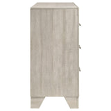 Drawer handle close-up with rustic background