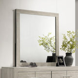 Trenton Dresser Mirror side angle showing frame details