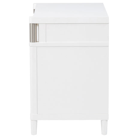Back view of Gracemont nightstand showing construction
