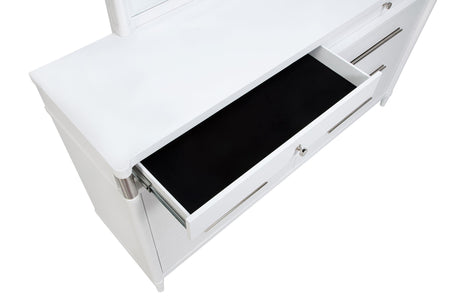 Bottom view of Gracemont dresser leg with leveler