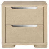 Close-up of top drawer with gray felt lining