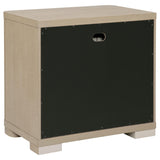 View of drawer interior showing depth and materials