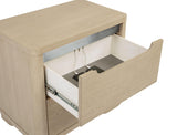 Back panel showing cord access opening
