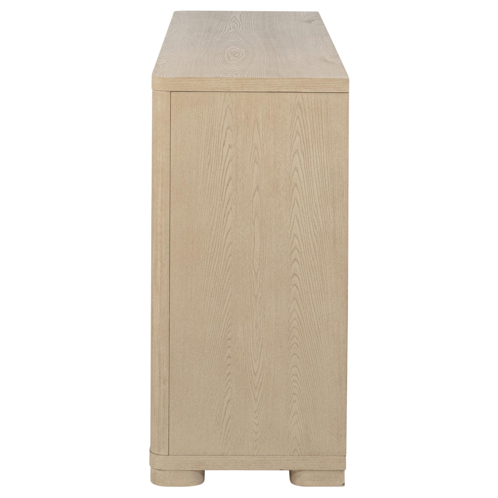 Open drawer showing felt lined top drawer interior