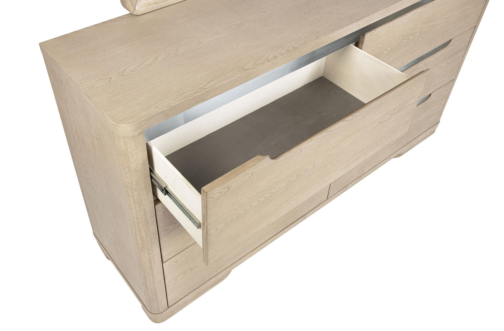 Drawer glide mechanism visible