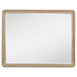 Side angle of Ladera dresser mirror showing thickness