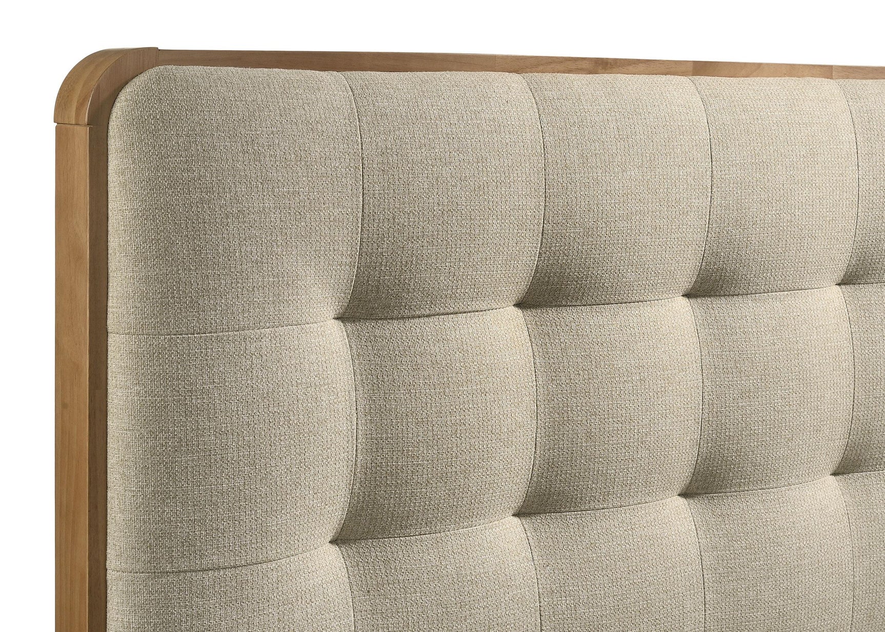 Side view highlighting wood veneer