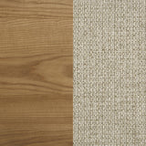 Headboard padding thickness and fabric detail