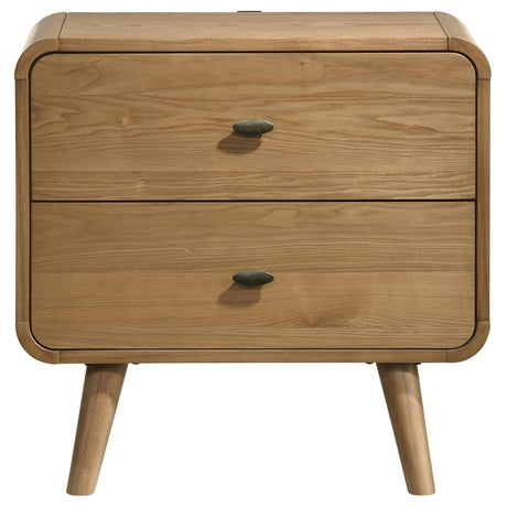 Top drawer open showing felt lining