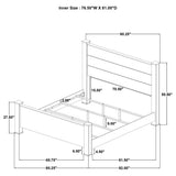 Profile of bed frame showcasing clean silhouette