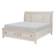 Bethel King Platform Bed angled view showing headboard and footboard