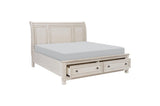 Open storage drawer in Bethel Sleigh Bed