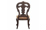 Deryn Park Cherry Modern Classic Traditional Solid Wood Upholstered Oval Dining Room Set - Ella Furniture