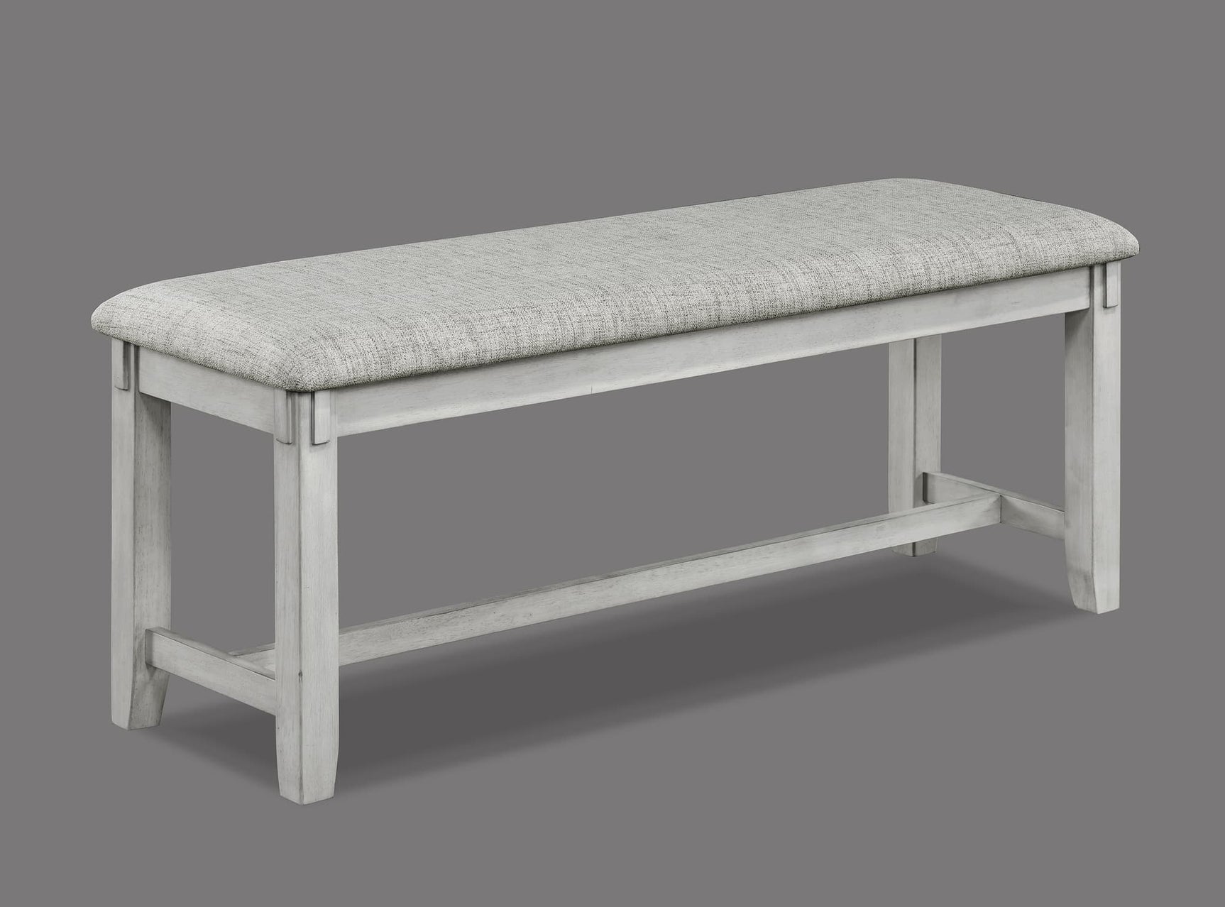 Clara Driftwood Fabric Rectangular 5-Piece Dining Room Set